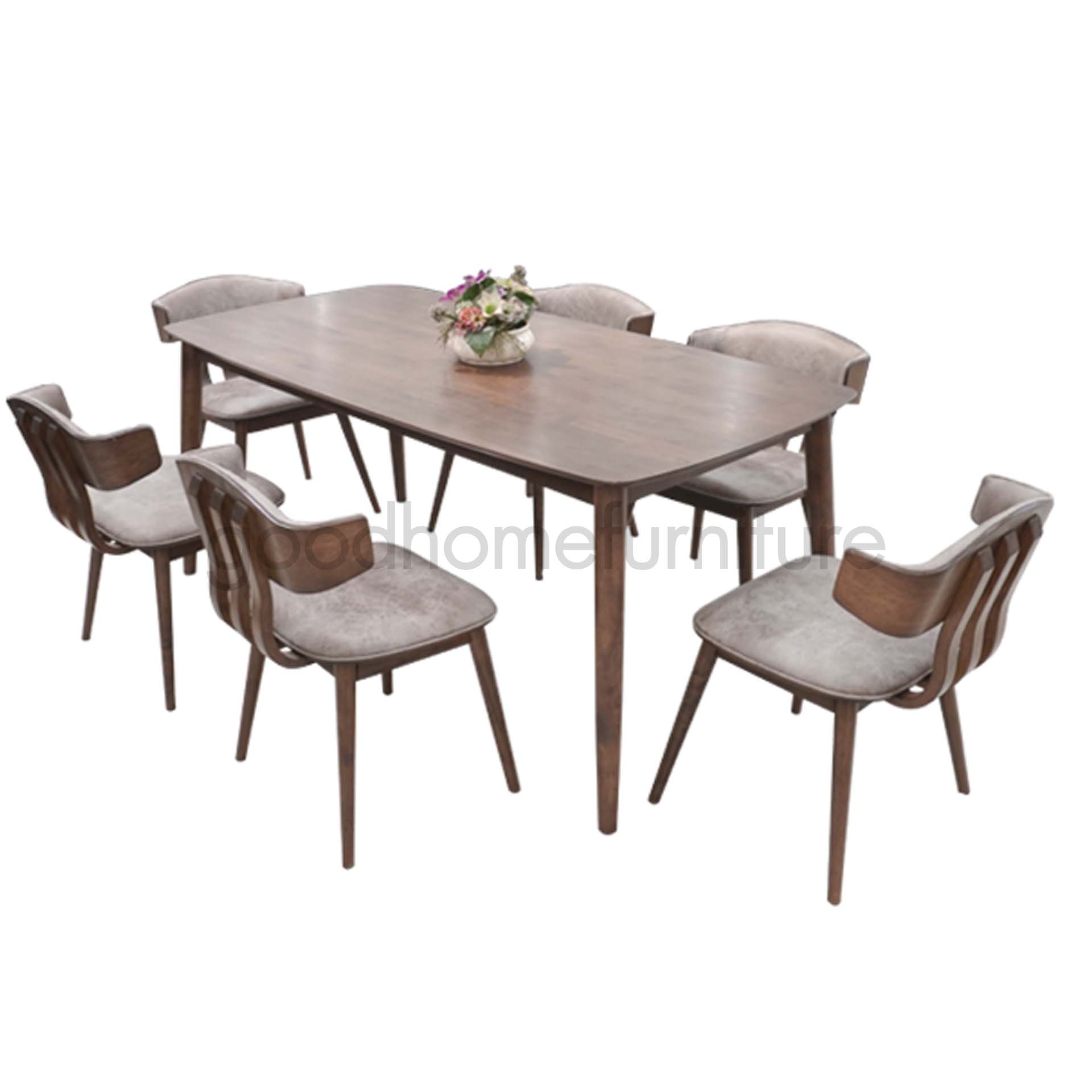 ชุดโต๊ะอาหารไม้ 6ที่นั่ง  รุ่น มาโมเสท