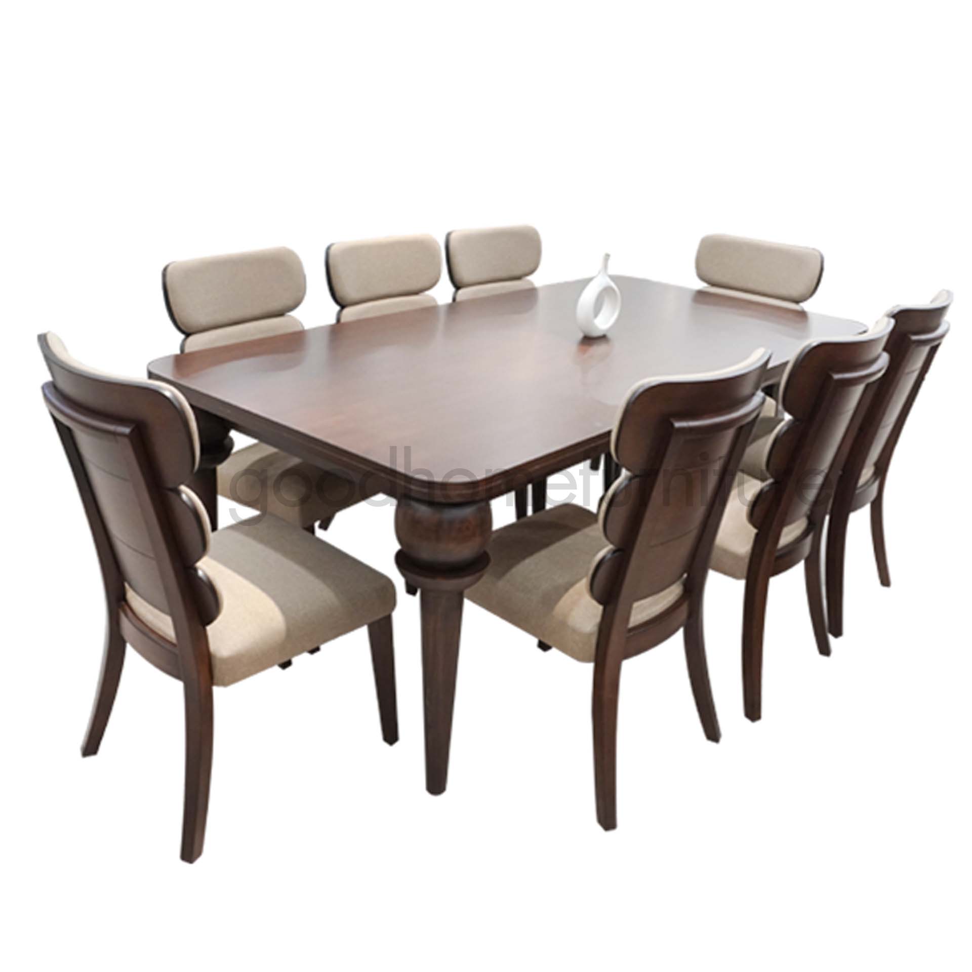 ชุดโต๊ะอาหารไม้ 8 ที่นั่ง รุ่น ลักชูรี่