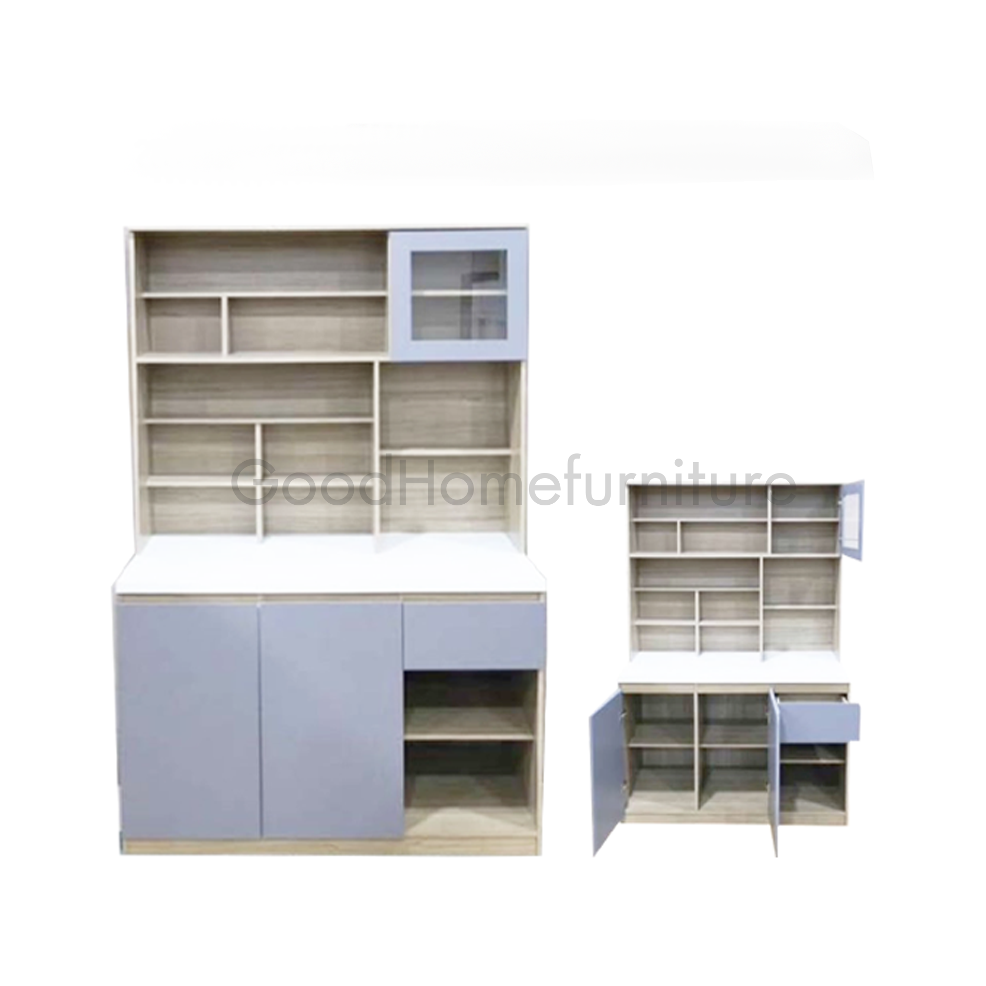 ชุดครัว 120 รุ่น DAVIN สีโซลิด-ฟ้า