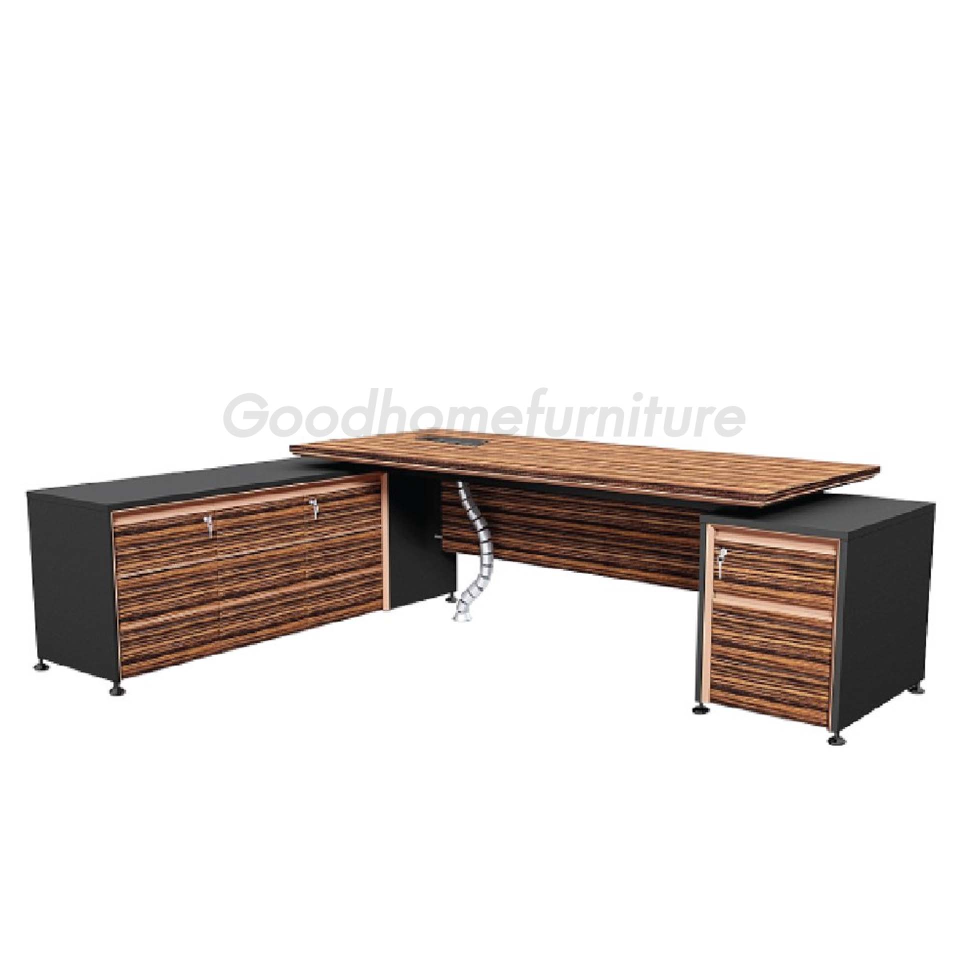 ชุดโต๊ะทำงานผู้บริหาร ตู้แอลซ้าย