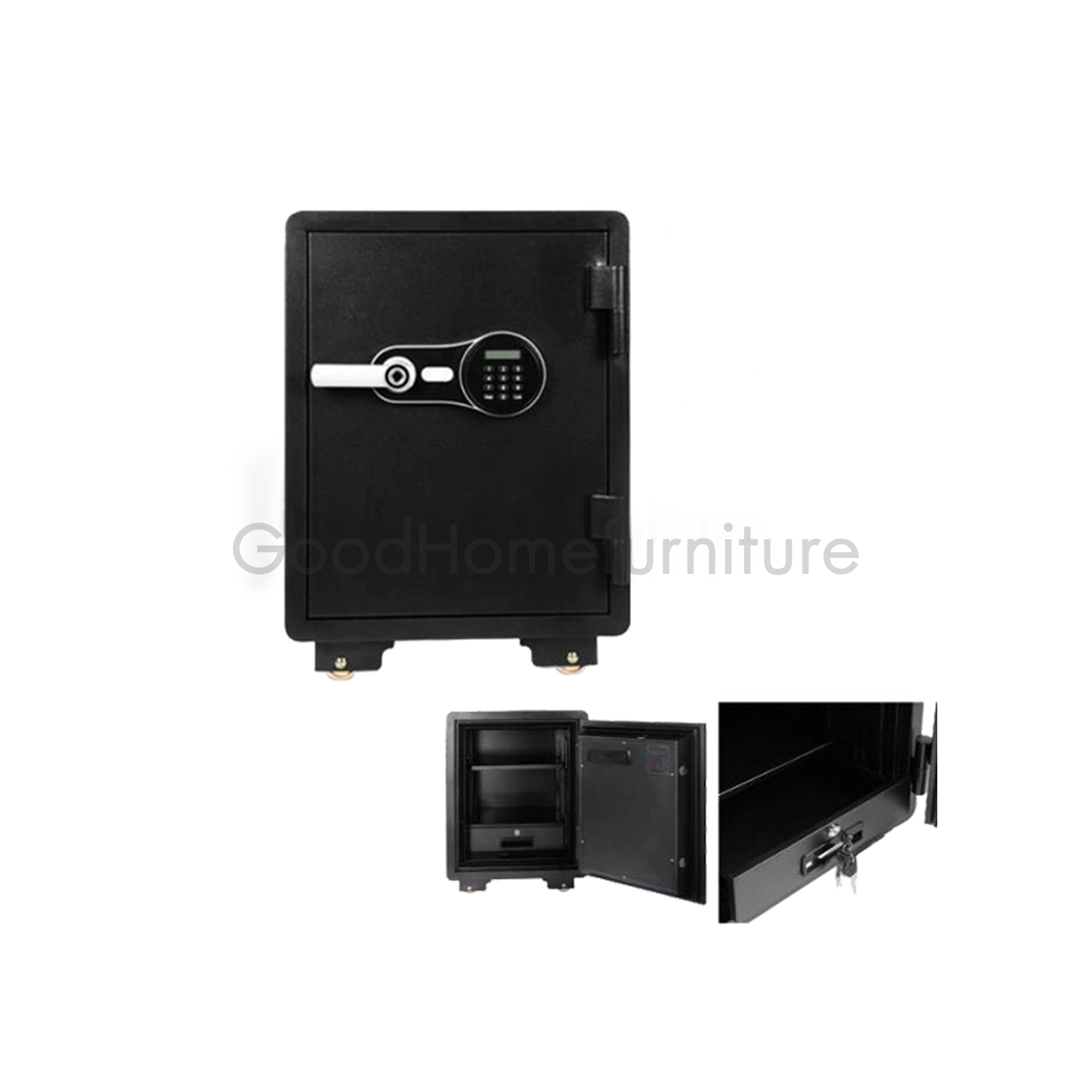 ตู้เซฟกันไฟ ระบบสแกนลายนิ้วมือและรหัสดิจิตอล 92 กก.