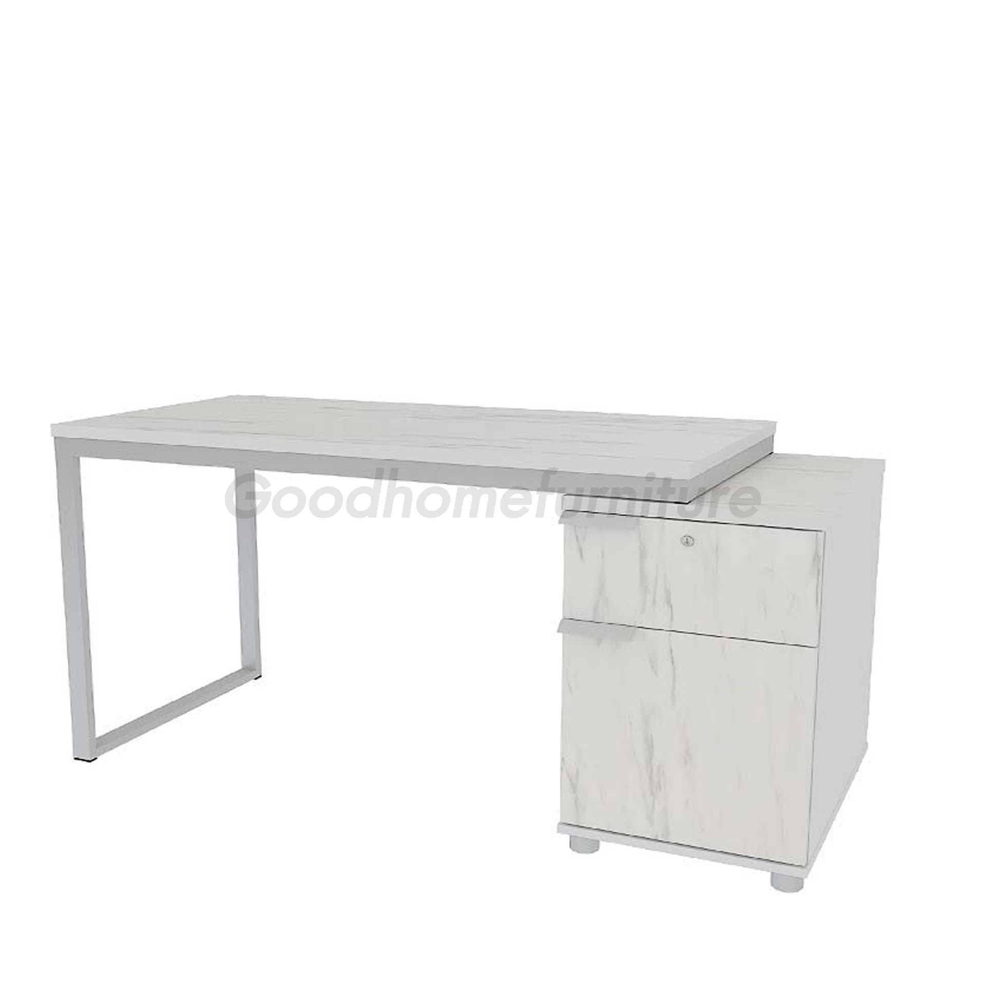 โต๊ะทำงาน 120 ซม. พร้อมตู้ 40 ซม.