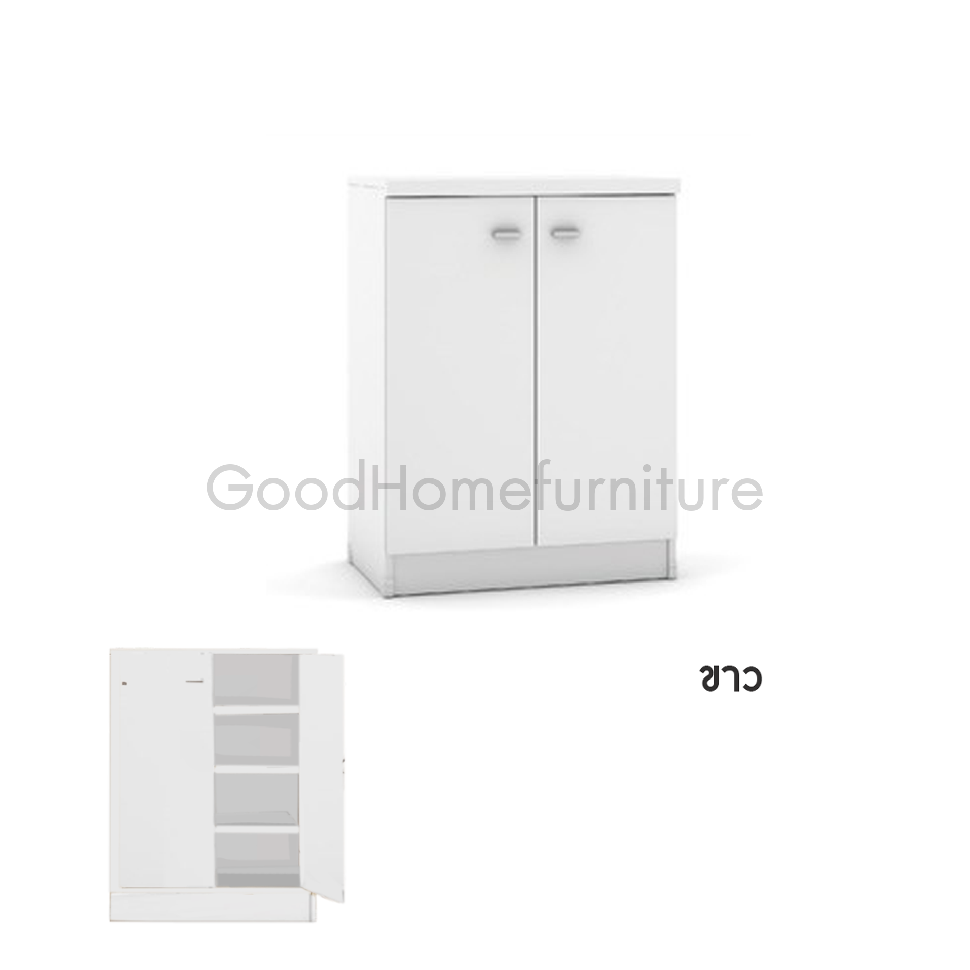 ตู้รองเท้า 2 บาน ​สี WH