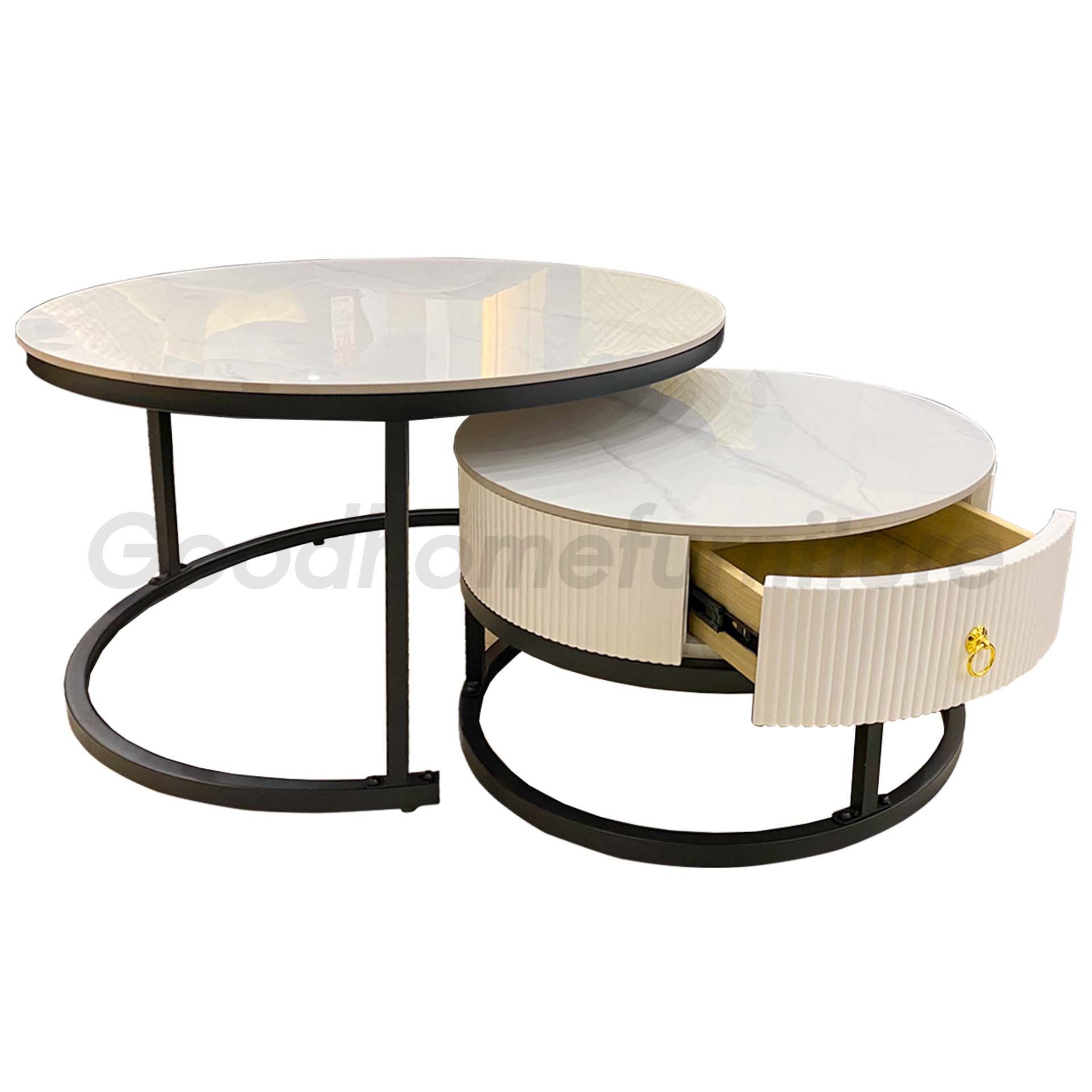 โต๊ะกลางโซฟา รุ่น เฮร่า (หินขาว)