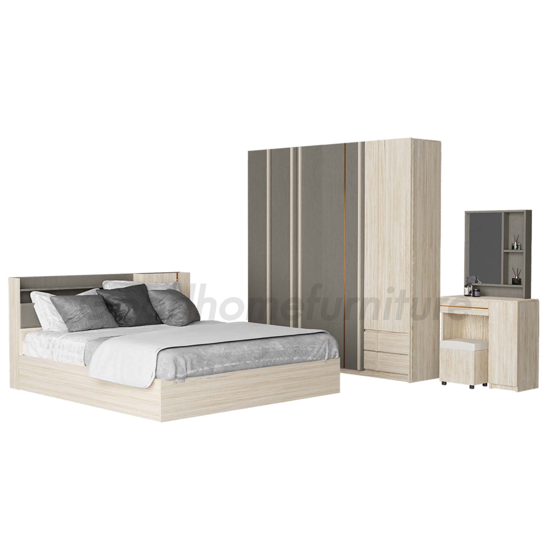 ชุดห้องนอนมิกซ์ดีไซน์ 6 ฟุต