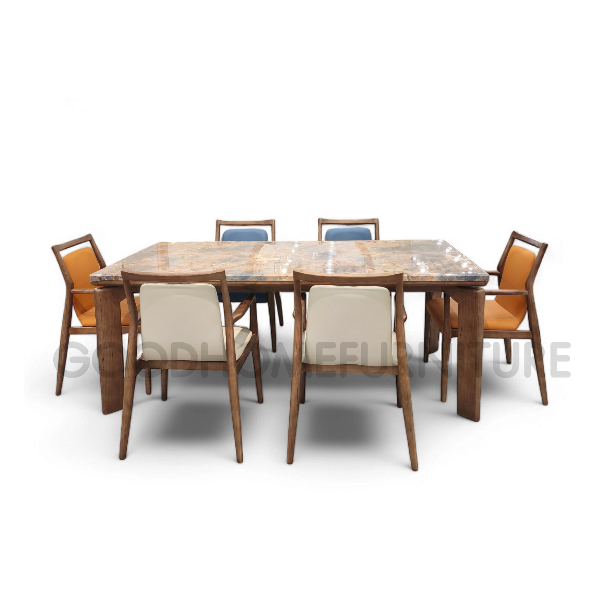 โต๊ะอาหาร 6 ที่นั่ง วูดเดนสโตน