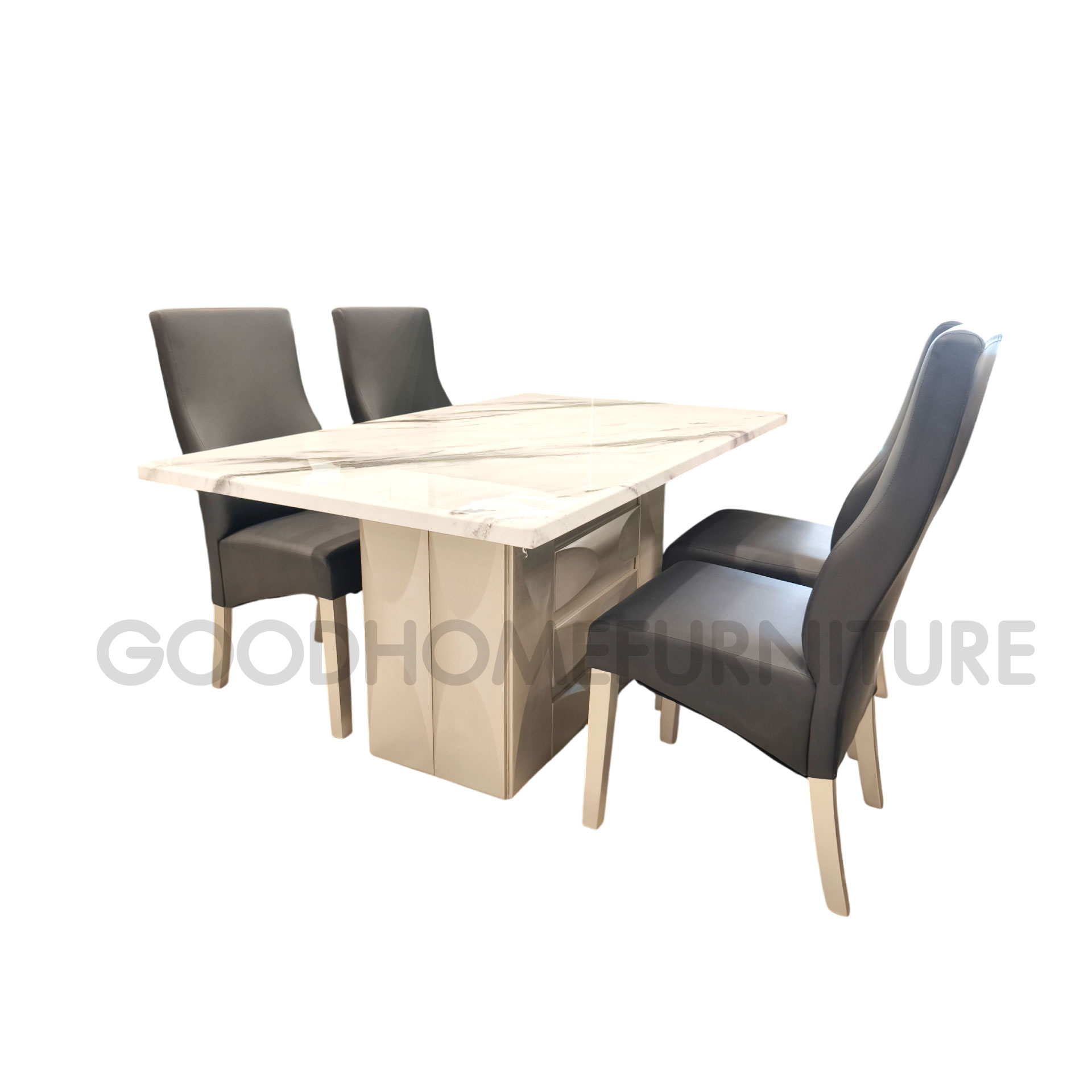 โต๊ะอาหาร 6 ที่นั่ง บราวนี่