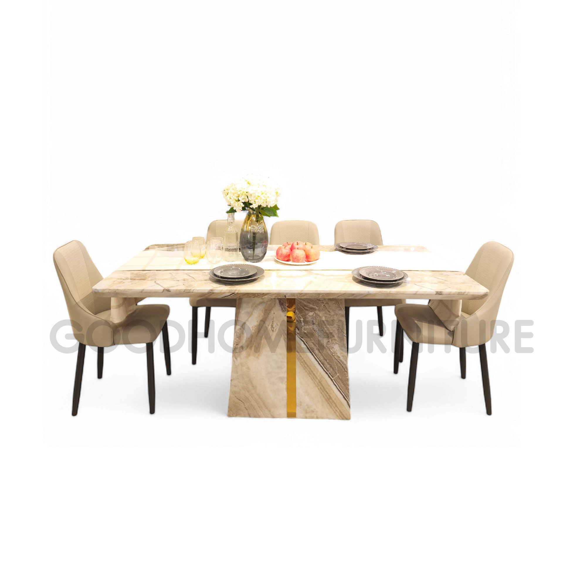 โต๊ะอาหาร 6 ที่นั่ง โกล์ดสโตน