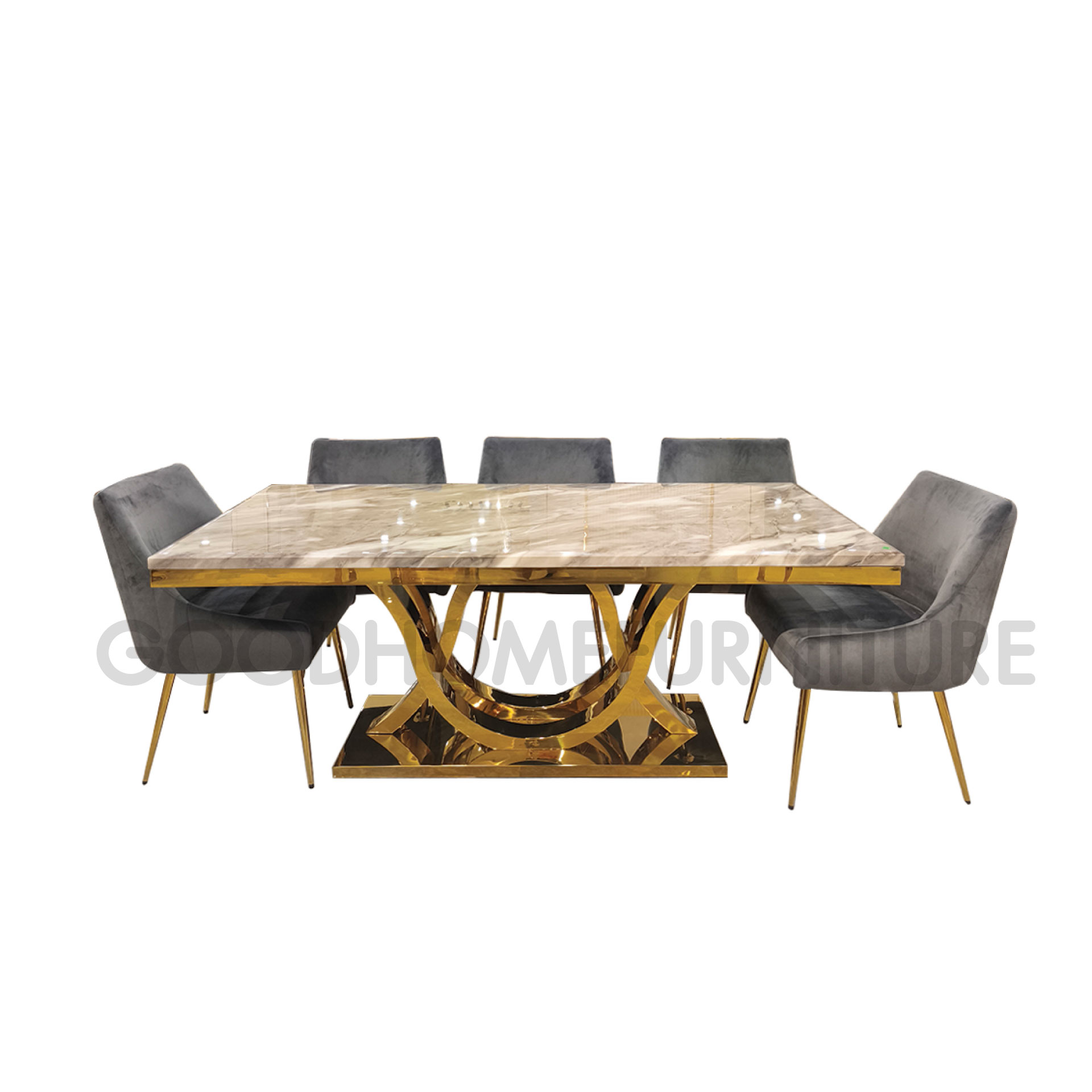 โต๊ะอาหาร 6 ที่นั่ง รุ่น เกรย์