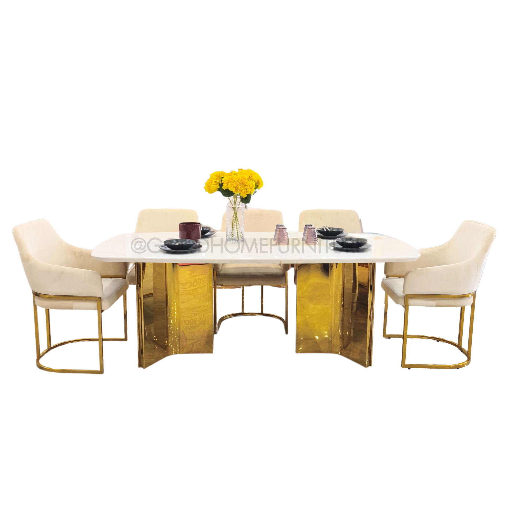 โต๊ะอาหาร 6 ที่นั่ง ไซเดอร์