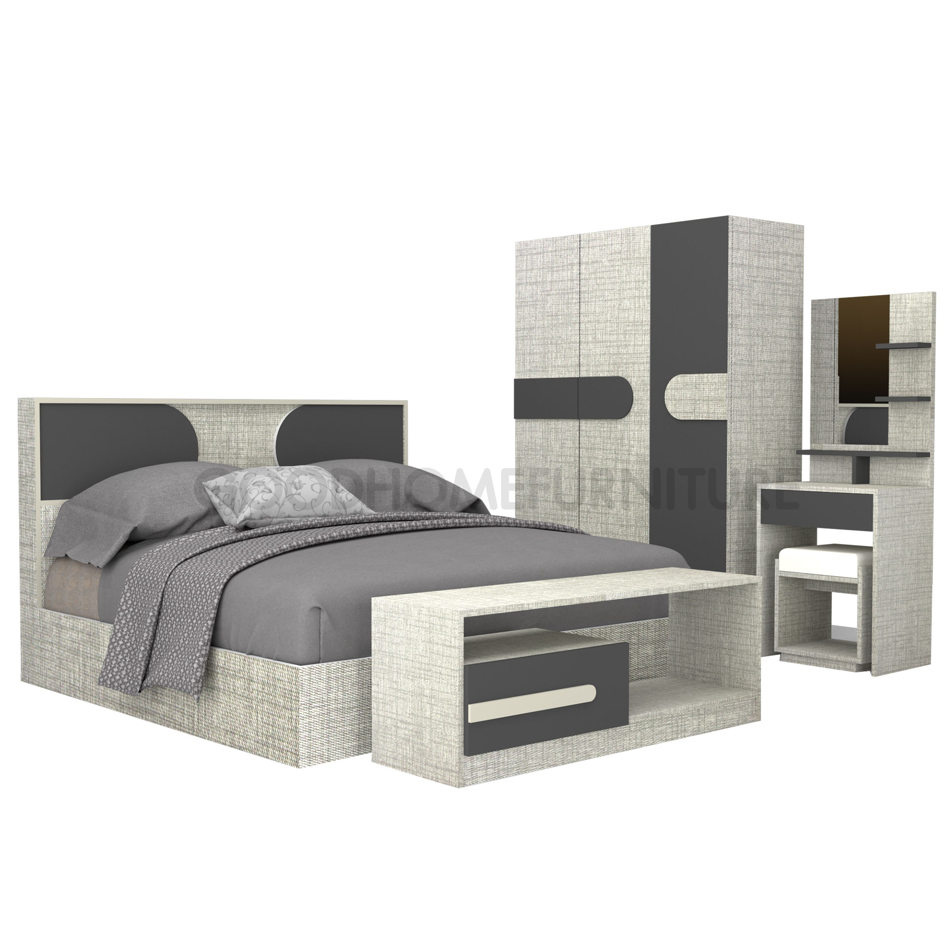 ชุดห้องนอนเมโทร 5+1 ชิ้น