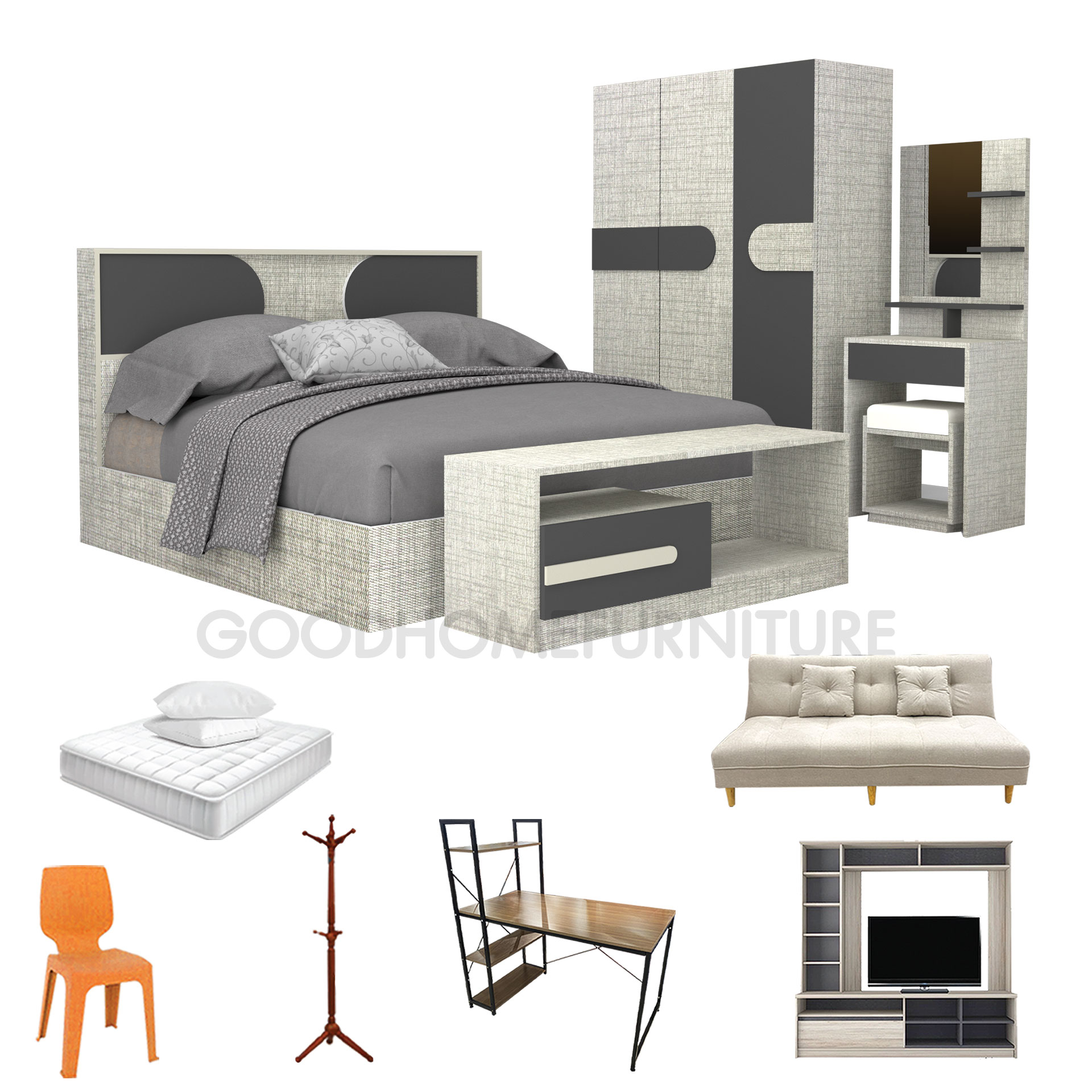 ชุดห้องนอนเมโทร 11+1 ชิ้น