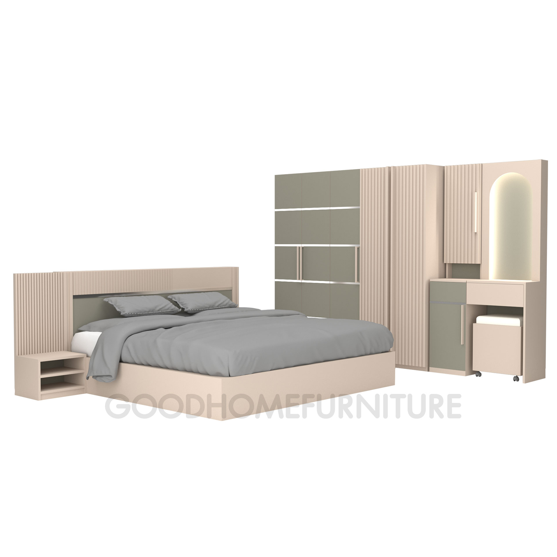 ชุดห้องนอนโคเบิร์ค 6 ชิ้น