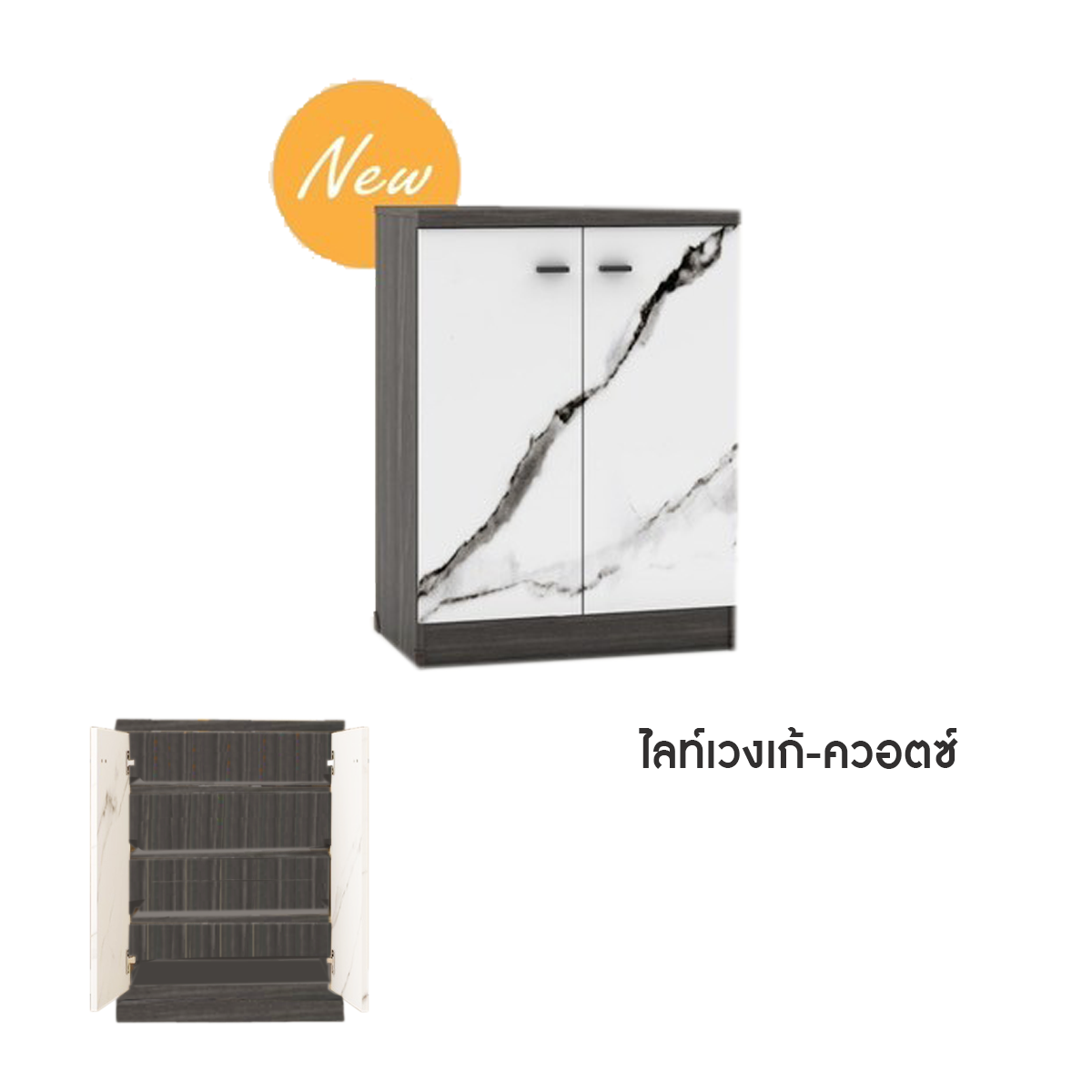 ตู้รองเท้า 2 บาน ​สี LVQZ
